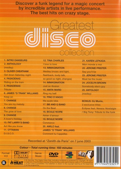 Various – Tribute To The Funk - Live In Paris Greatest Disco Collection By DJ Mum's - Afbeelding 2