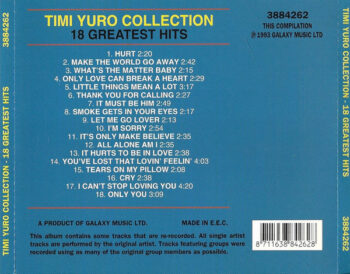 Timi Yuro – Collection 18 Greatest Hits - Afbeelding 2