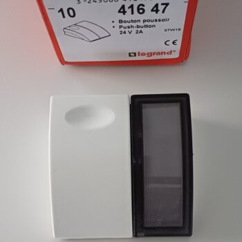Legrand Salsa drukknop 24V 2A etikhouder IP44 416 47