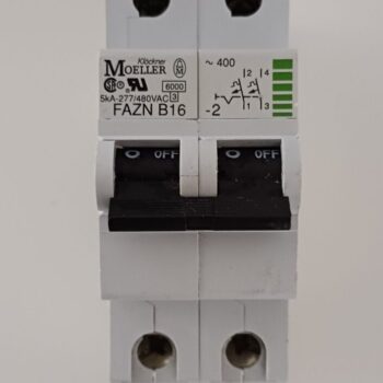 Moeller automaat/zekering 2P 400V 16A curve C 6kA FAZN B16