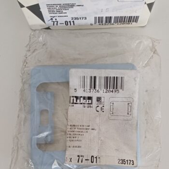 Niko PR20 Soft Azur afdekplaat enkelvoudig 77-011