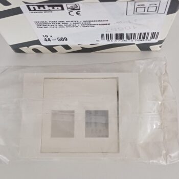 Niko da Vinci Titanium White centraal plaatje ADSL splitter + overgangskader 44-509