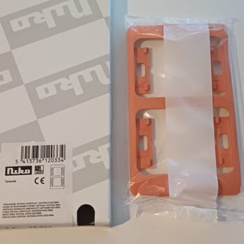 Niko PR20 Soft Terracotta afdekplaat tweevoudig verticaal 76-012