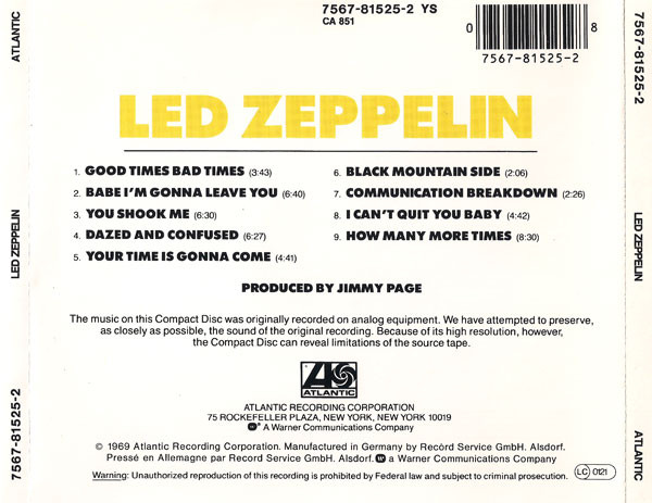Led Zeppelin – Led Zeppelin - Afbeelding 2