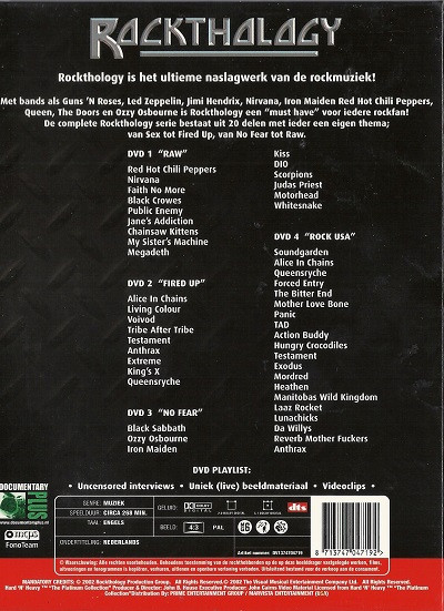 Various – Rockthology 1 4xDVD - Afbeelding 2
