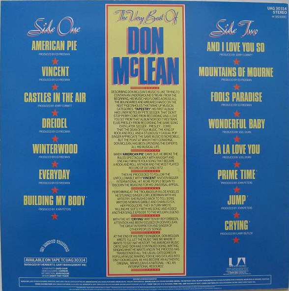 Don McLean – The Very Best Of Don McLean - Afbeelding 2