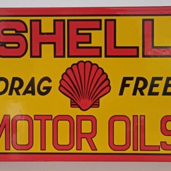 Emaille Reclamebord Shell Motor Oils 30cmx20cm