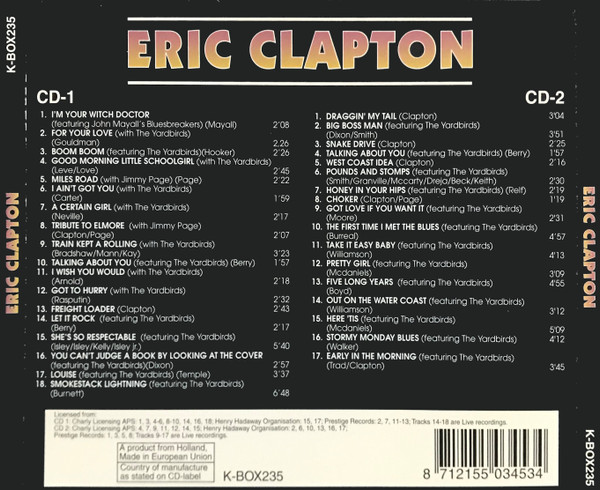 Eric Clapton – Eric Clapton 2xCD - Afbeelding 2