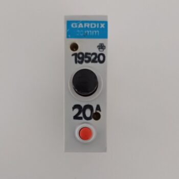 Gardix penzekering 20A 250V 20mm aan/uit 19520