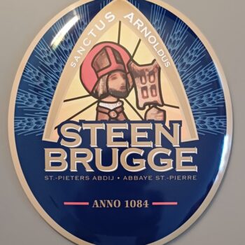Reclamebord Steenbrugge metaal 29cmx25cm