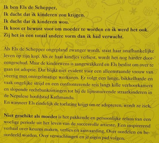 Els De Schepper - Niet geschikt als moeder - Afbeelding 2