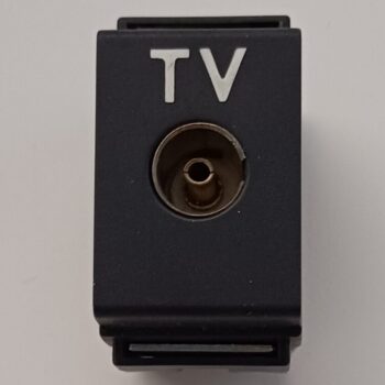 Bticino Living Classic Zwart TV coax stopcontact 4662D gebruikt
