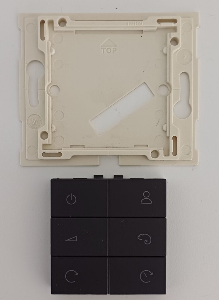 Niko Home Control anthraciet draadloze RGB(W)-wandbediening RF 122-90001