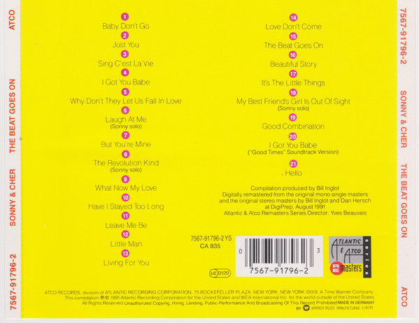 Sonny & Cher – The Beat Goes On (The Best Of Sonny & Cher) - Afbeelding 2
