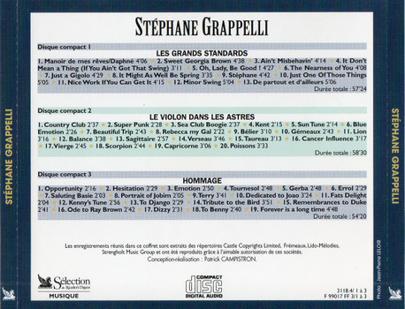 Stéphane Grappelli – Les Etoiles Du Jazz 3xCD - Afbeelding 2