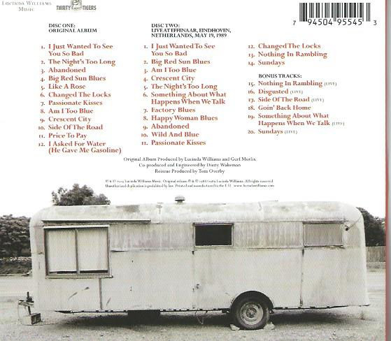 Lucinda Williams – Lucinda Williams 2xCD - Afbeelding 2