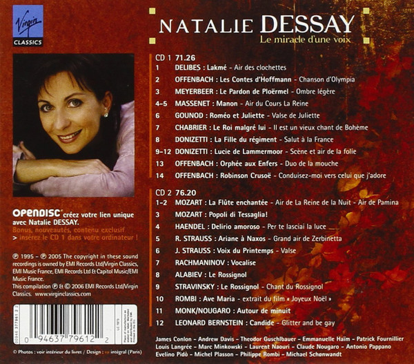 Natalie Dessay – Le Miracle d'Une Voix 2xCD - Afbeelding 2