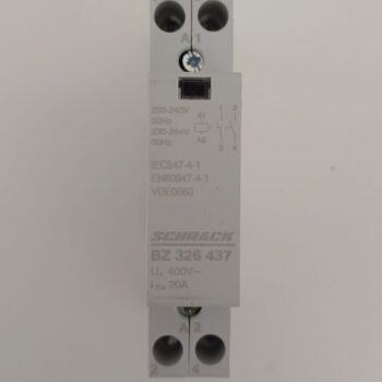 Schrack relais 2xNO 20A 230VAC 50Hz BZ326437