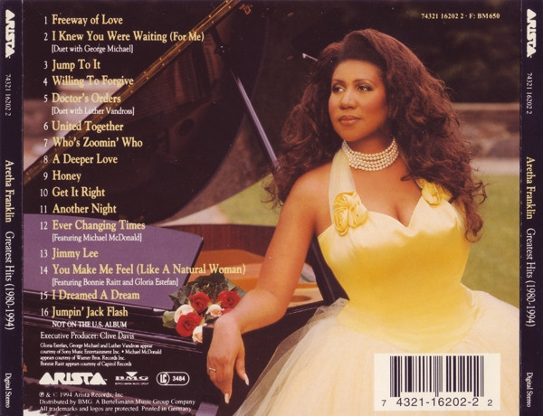 Aretha Franklin – Greatest Hits (1980-1994) - Afbeelding 2