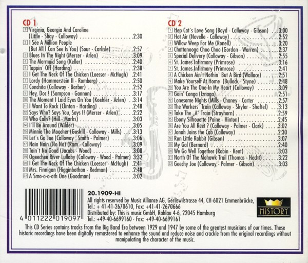Cab Calloway – Minnie The Moocher 2xCD - Afbeelding 2