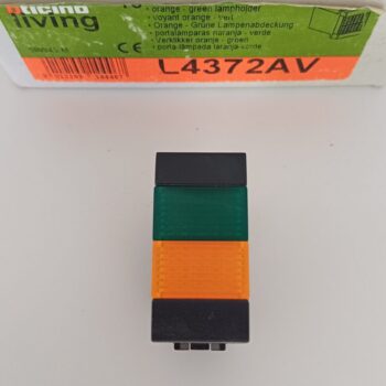 Bticino Living zwart lamphouder oranje/groen L4372AV