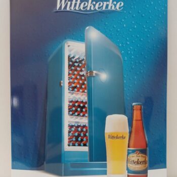 Reclamebord Wittekerke metaal 40cmx30cm NIEUW