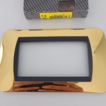 Bticino Living Goud afdekplaat 4 modules L4804OR