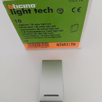Bticino Light Tech Metaal toets 1 module, verlichtbaar NT4931TH