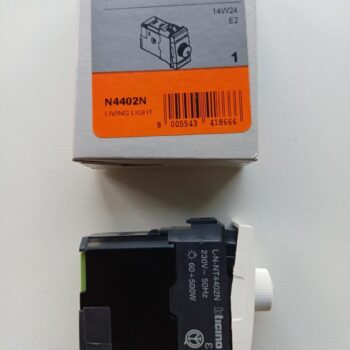 Bticino Light Wit dimmer 60-500VA 1 module N4402N