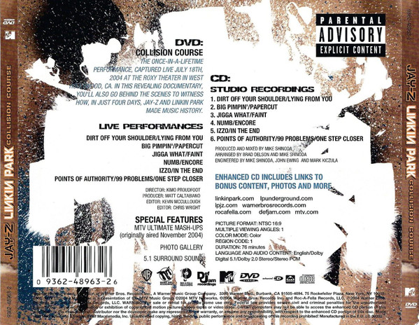 Jay-Z / Linkin Park – Collision Course +DVD - Afbeelding 2
