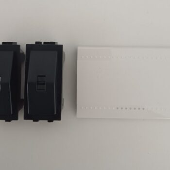 Bticino Living Light wit toets 3modules lens N4915M3N