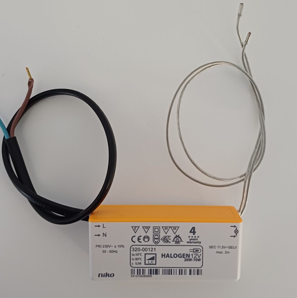 Niko transformator elektronisch 70W 320-00121 gebruikt