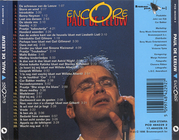 Paul de Leeuw – Encore 2xCD - Afbeelding 2