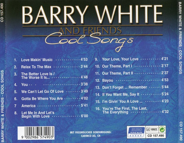Barry White & Friends – Cool Songs - Afbeelding 2