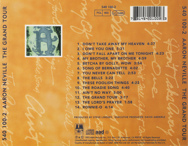 Aaron Neville – The Grand Tour - Afbeelding 2