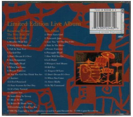 Crowded House – Recurring Dream (The Very Best Of Crowded House) 2xCD - Afbeelding 2