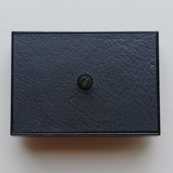 Niko Inter70 zwart leder blinde afdekplaat 2790/01