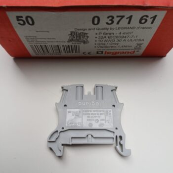 Aansluitklem dinrail 4mm² doos 50stuks Legrand 371 61