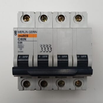 Merlin Gerin automaat/zekering 4P 25A 6kA curve C 24365 gebruikt