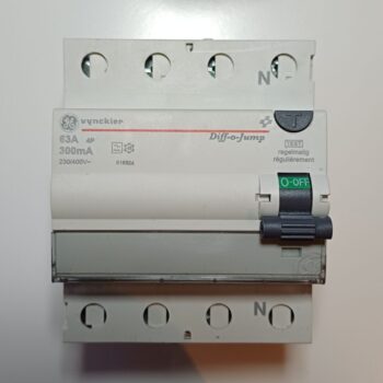 Vynckier verliesstroomschakelaar 4P 230/400V 63A 300mA 616924